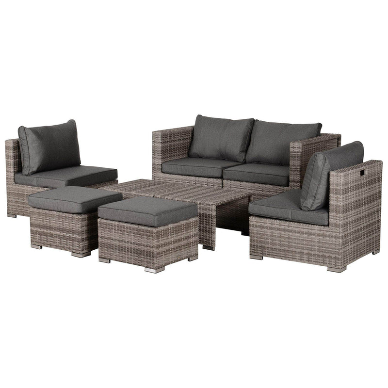 Pending - Outsunny 8 Piece Outdoor Patio Furniture Set All Weather Wicker Rattan Sofa Chair
