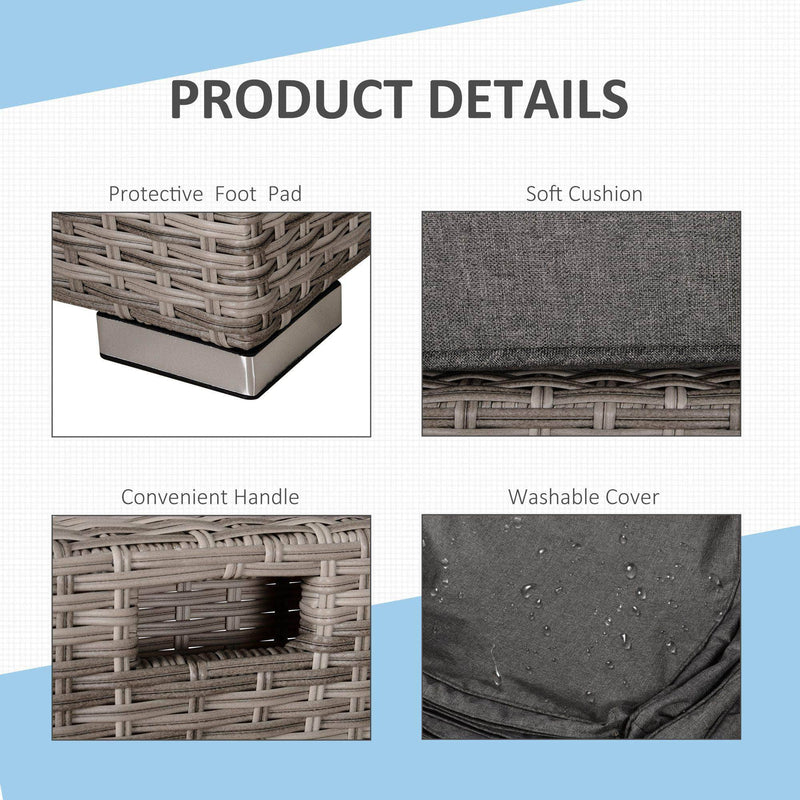 Pending - Outsunny 8 Piece Outdoor Patio Furniture Set All Weather Wicker Rattan Sofa Chair