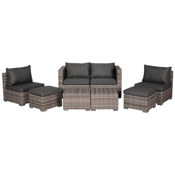Pending - Outsunny 8 Piece Outdoor Patio Furniture Set All Weather Wicker Rattan Sofa Chair