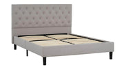 Pending - Primo International Bed Ellie Upholstered Grey Platform Bed - Available in 2 Colours