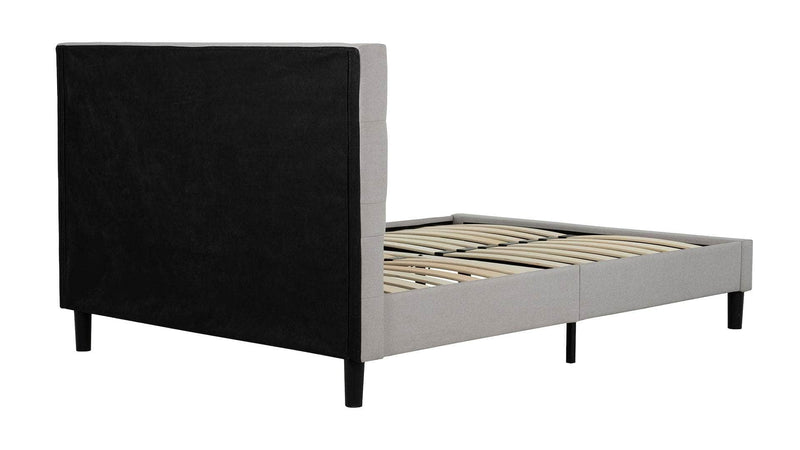 Pending - Primo International Bed Ellie Upholstered Grey Platform Bed - Available in 2 Colours