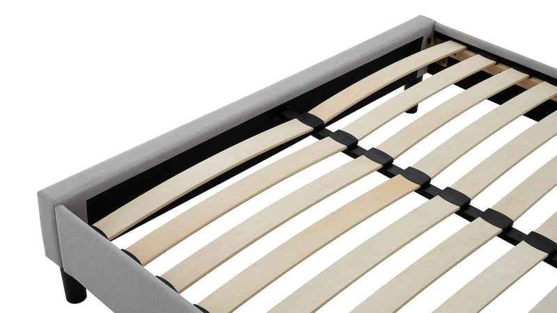 Pending - Primo International Bed Ellie Upholstered Grey Platform Bed - Available in 2 Colours