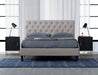 Pending - Primo International Bed Ellie Upholstered Grey Platform Bed - Available in 2 Colours