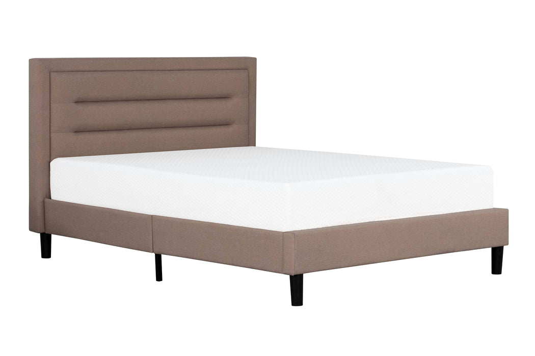 Pending - Primo International Bed Olivia Upholstered Beige Platform Bed - Available in 2 Sizes