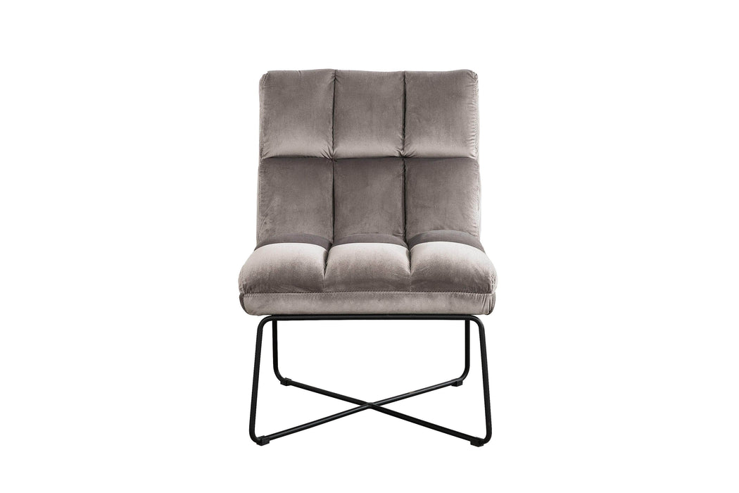 Pending - Primo International Chair Lottie Tufted Armless Accent Chair, Slate - Available in 3 Colours
