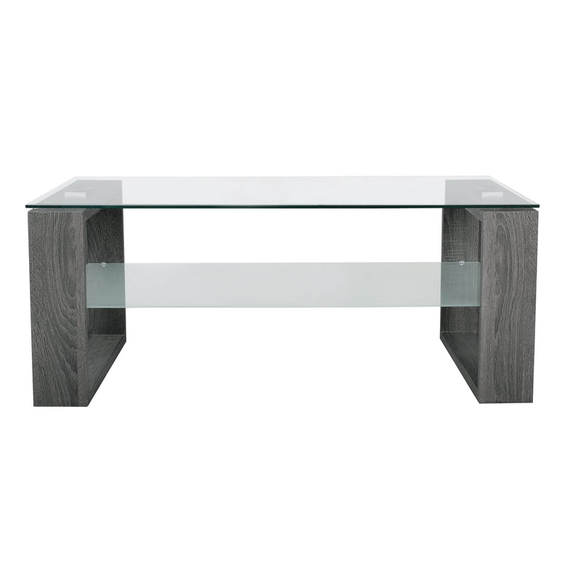 Pending - Primo International Coffee Table Caleb Coffee Table With Shelf In Black