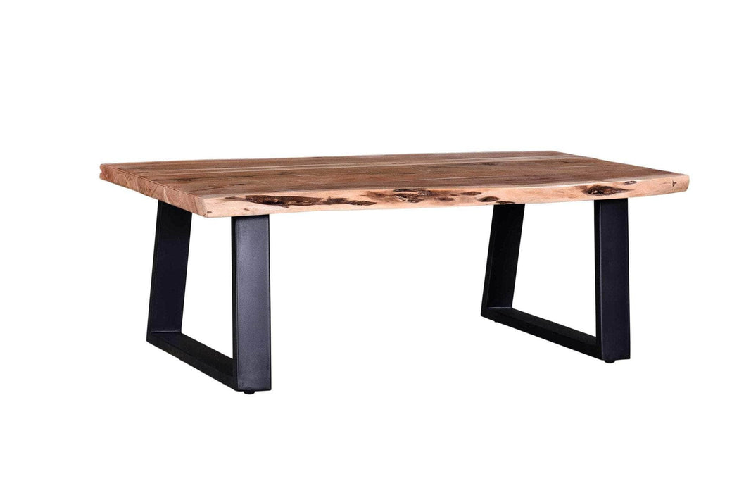 Pending - Primo International Coffee Table Pietro Wood And Metal Coffee Table In Brown/Black