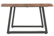 Pending - Primo International Coffee Table Pietro Wood And Metal Coffee Table In Brown/Black