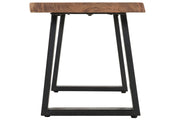Pending - Primo International Dining Bench Kiel Wood Dining Bench In Brown/Black