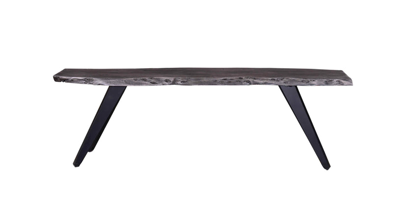 Pending - Primo International Dining Bench Wexford Wood Dining Bench, Grey Wood In Grey/Black