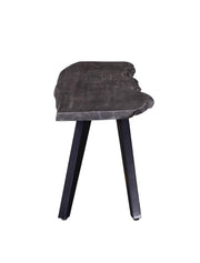 Pending - Primo International Dining Bench Wexford Wood Dining Bench, Grey Wood In Grey/Black