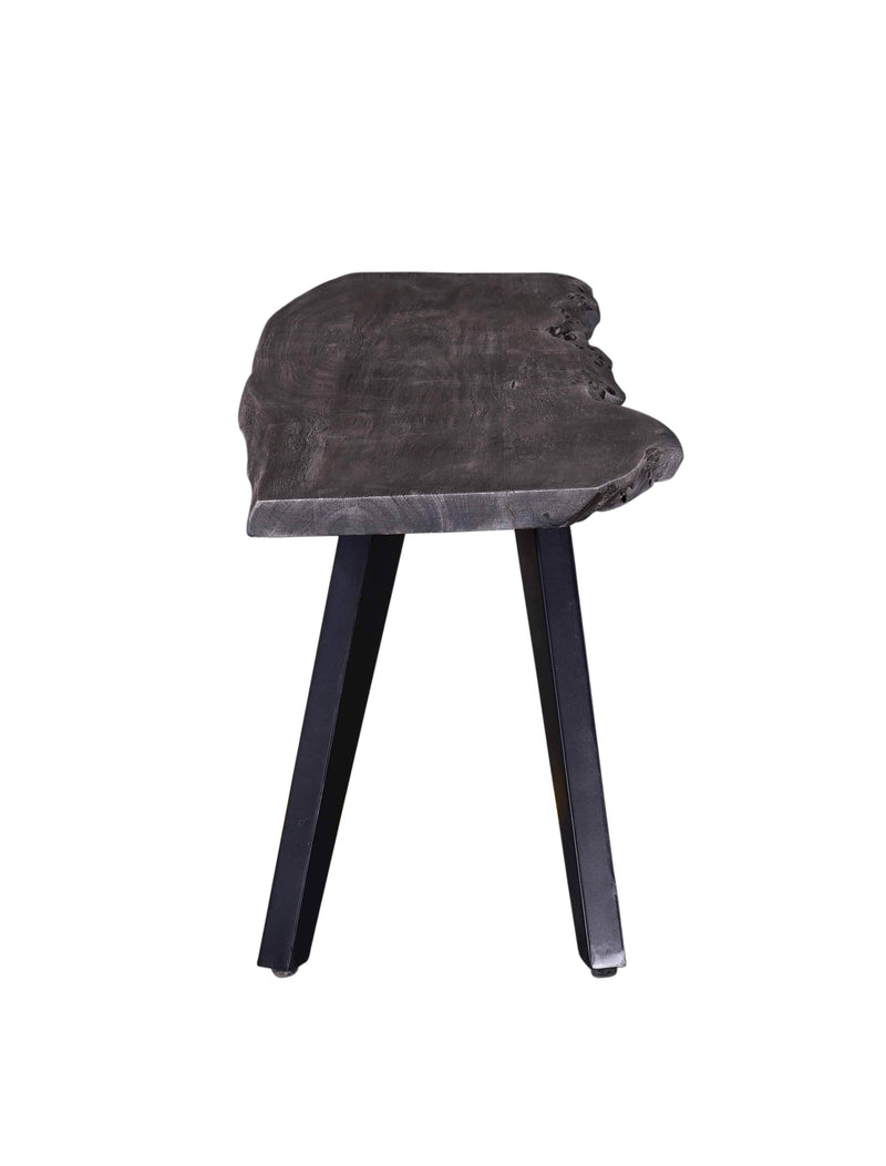 Pending - Primo International Dining Bench Wexford Wood Dining Bench, Grey Wood In Grey/Black