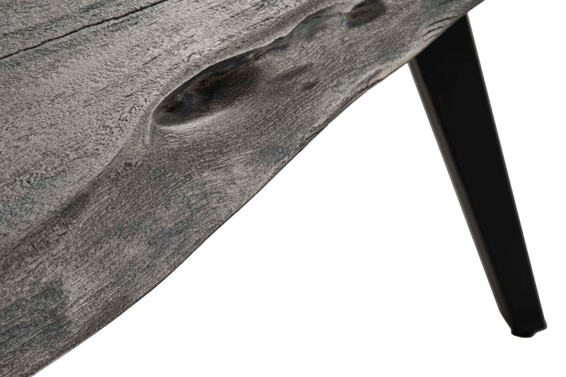 Pending - Primo International Dining Bench Wexford Wood Dining Bench, Grey Wood In Grey/Black