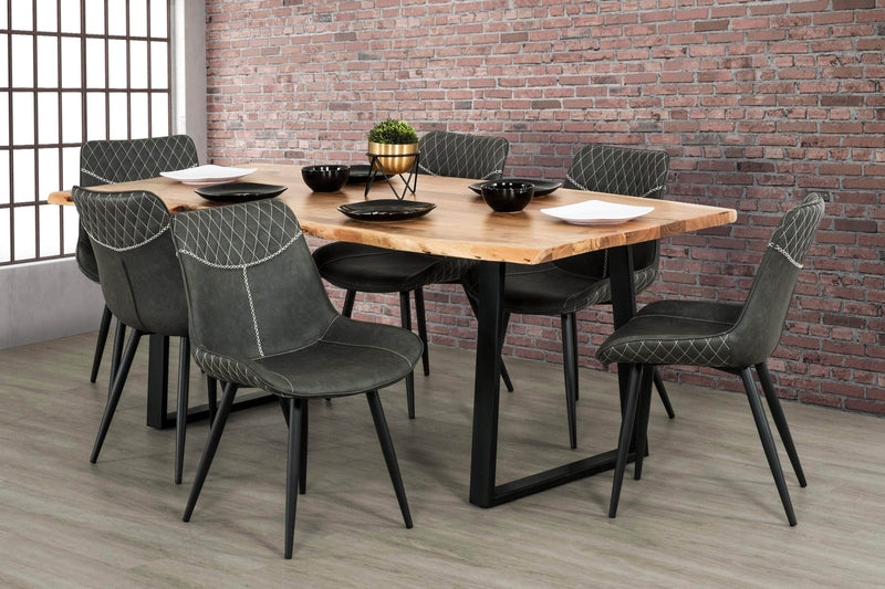 Pending - Primo International Dining Table Kiel 70" Wood And Metal Dining Table In Black