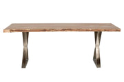Pending - Primo International Dining Table Loomie 82" Wood And Metal Dining Table In Brown