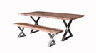 Pending - Primo International Dining Table Loomie 82" Wood And Metal Dining Table In Brown
