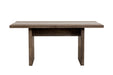 Pending - Primo International Dining Table Merka 63" Wood And Glass Dining Table In Grey