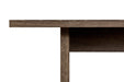 Pending - Primo International Dining Table Merka 63" Wood And Glass Dining Table In Grey