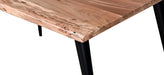 Pending - Primo International Dining Table Palmerston 71" Natural Wood Live Edge Dining Table In Brown/Black
