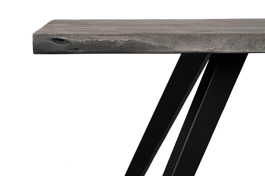 Pending - Primo International Dining Table Wexford Wood Dining Table, Grey Wood In Grey/Black