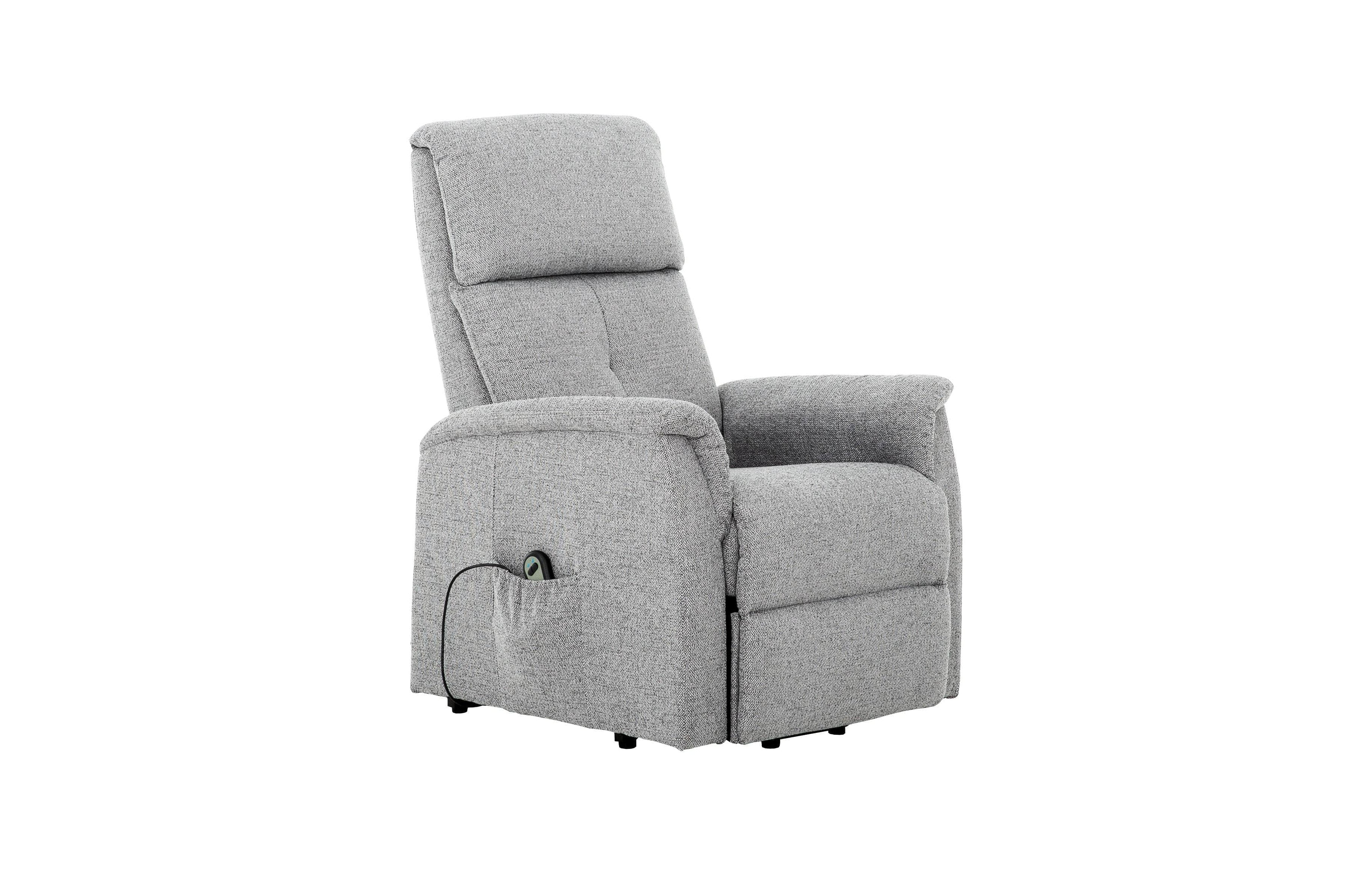 Primo International Evelyn Padded Power Lift Reclining Chair in Grey ...