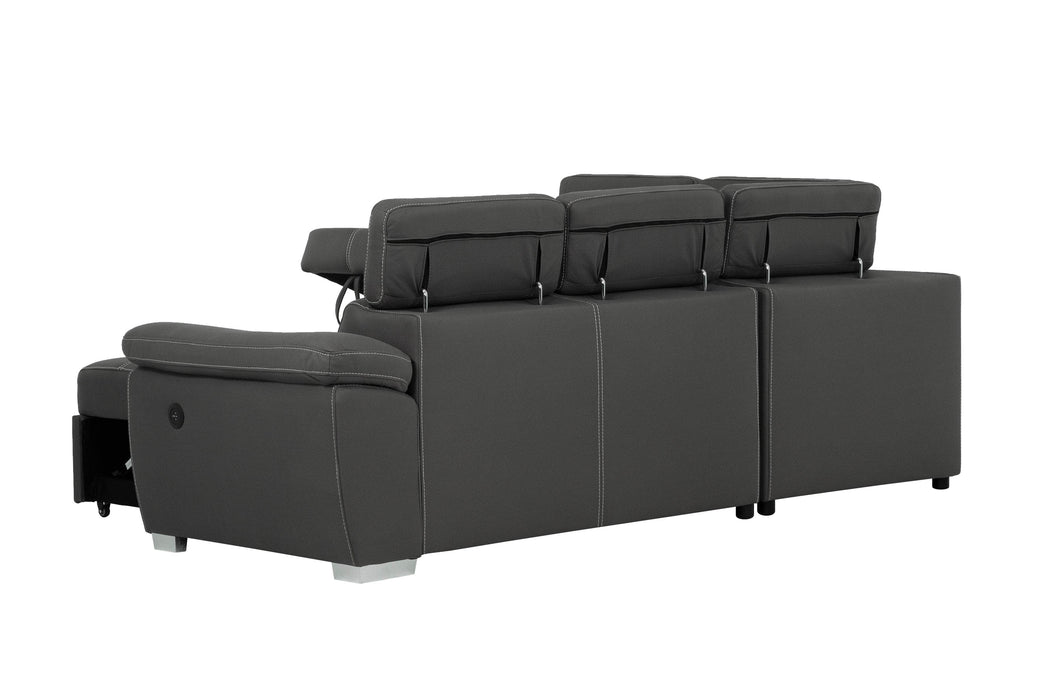 Pending - Primo International Sofa Bed Zinnia Sectional Sofa Bed With Storage In Black