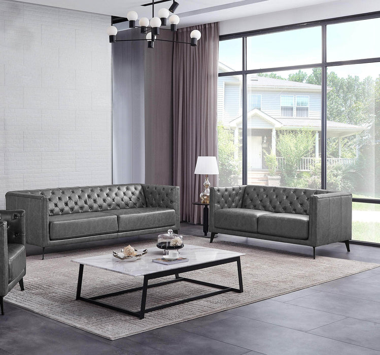 Pending - Primo International Sofa Vivien Upholstered Sofa, In Dark Grey