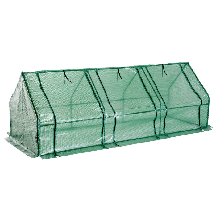 Pending - Review Greenhouse Walk-in Greenhouse Flower House Portable Durable - Green