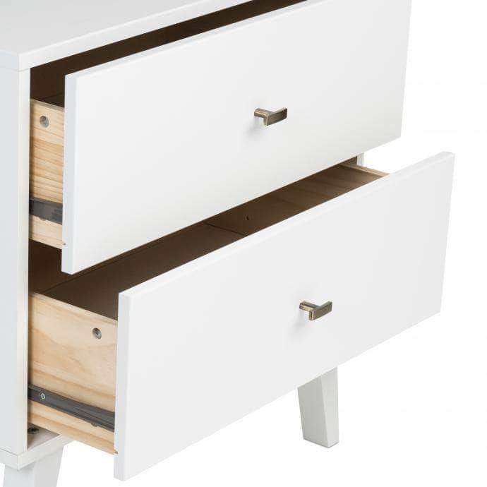 Milo Mid Century Modern 2-drawer Nightstand - Available in 4 Colours
