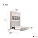 Pending - True Contemporary Hyde White Murphy Cabinet Bed with Gel Memory Foam Mattress - Available in 4 Sizes