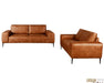 Pending - Urban Cali Fresno 2 Piece Sofa and Loveseat Set in Rustic Light Brown