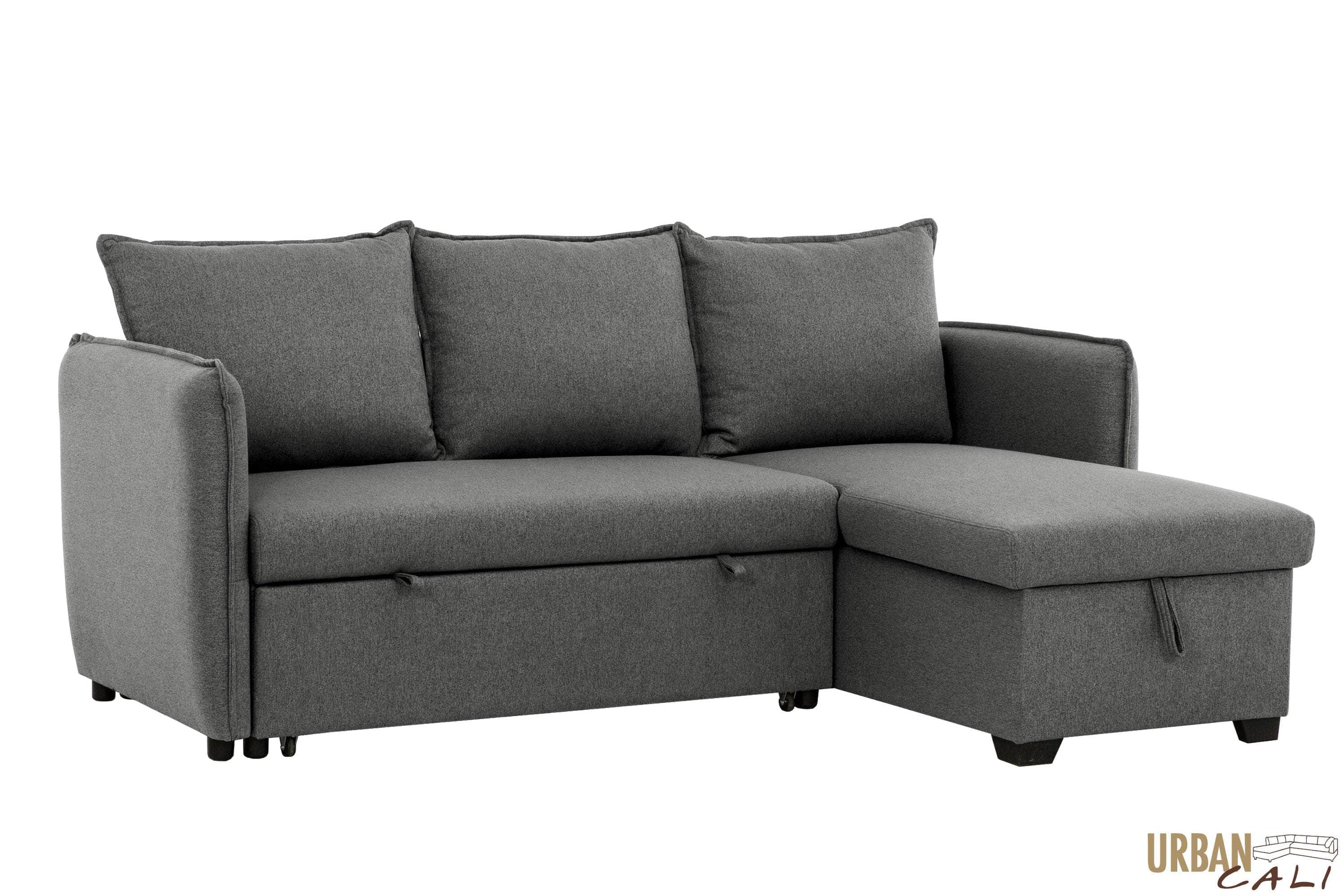Urban Cali Laguna Sleeper Sectional Sofa Bed with Reversible Storage