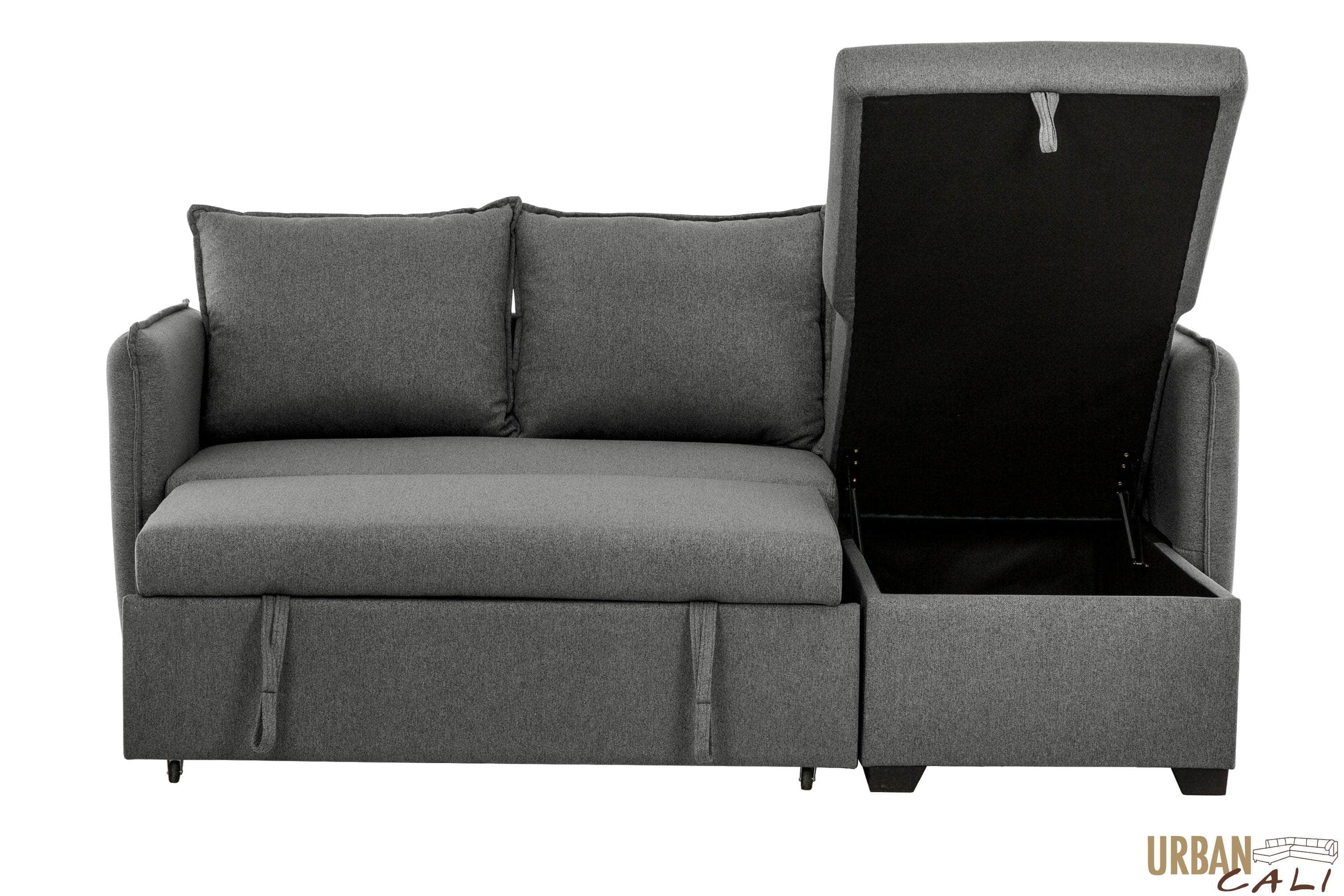 Urban Cali Laguna Sleeper Sectional Sofa Bed with Reversible Storage
