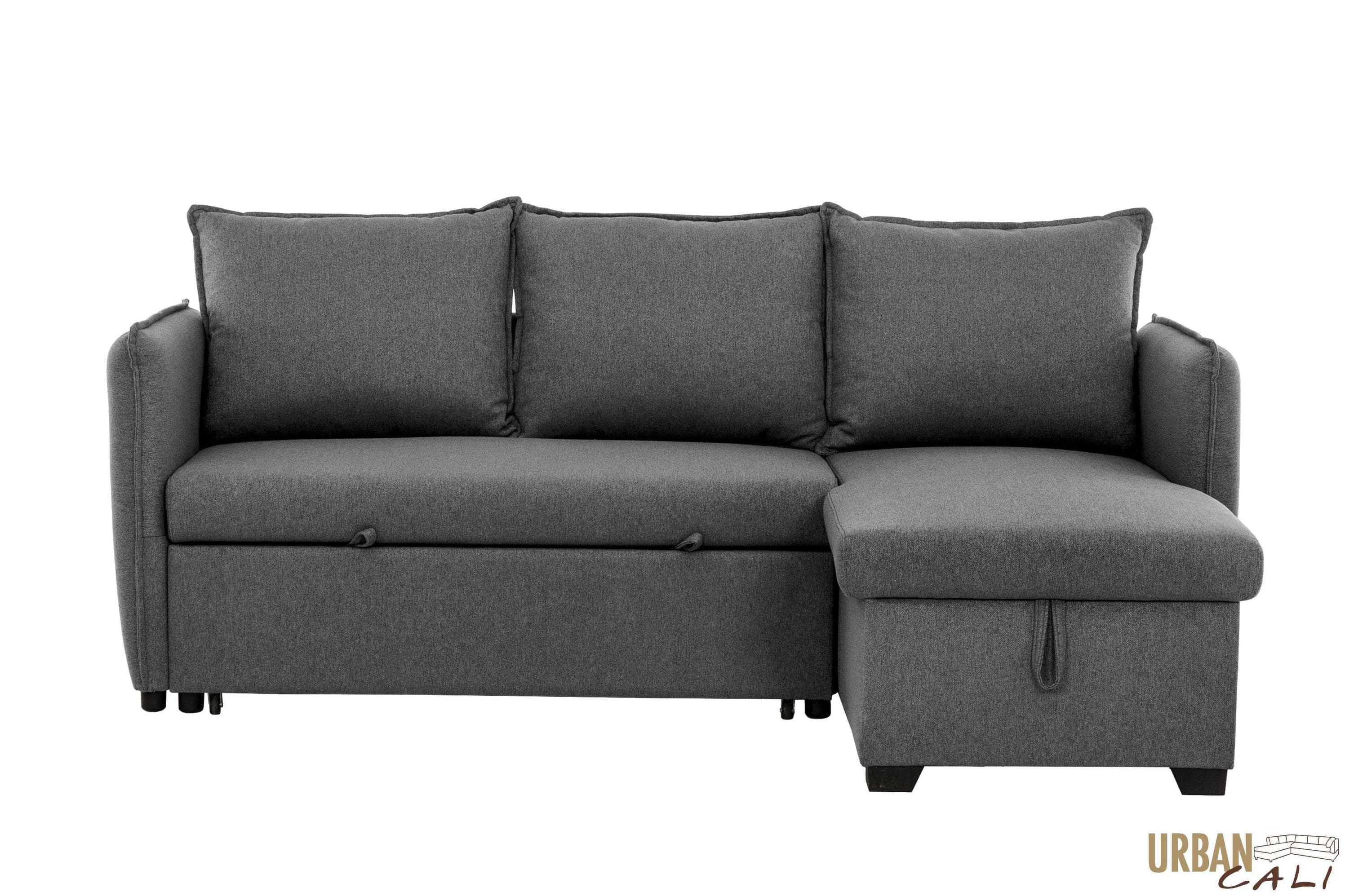 Urban Cali Laguna Sleeper Sectional Sofa Bed with Reversible Storage
