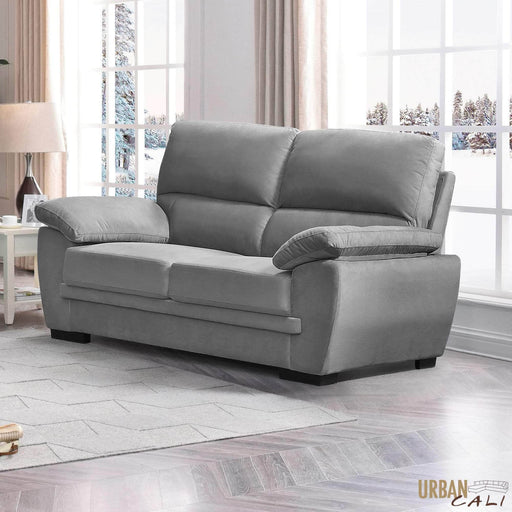 Pending - Urban Cali Monterey 64" Pillow Top Arm Loveseat in Cotton Fabric - Available in 2 Colours