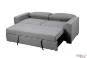 Pending - Urban Cali Sleeper Sectional Eureka Sleeper Sofa Bed in Solis Grey