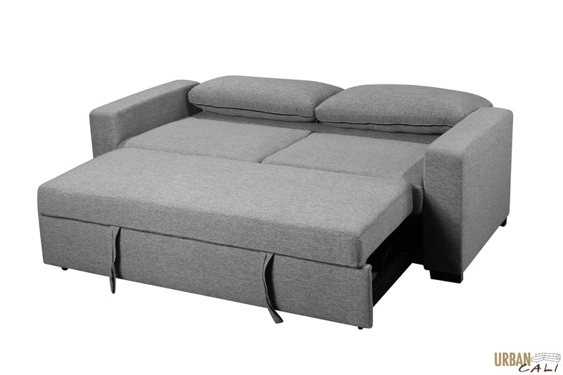 Pending - Urban Cali Sleeper Sectional Eureka Sleeper Sofa Bed in Solis Grey