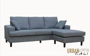 Pending - Urban Cali Sophia Sectional Sofa with Reversible Chaise in Grey Linen