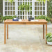 Pending - Walker Edison 60" Simple Outdoor Patio Dining Table - Available in 2 Colours