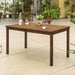 Pending - Walker Edison 60" Simple Outdoor Patio Dining Table - Available in 2 Colours