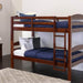 Pending - Walker Edison Bed Espresso Solid Wood Twin over Twin Bunk Bed - Available in 6 Colours