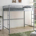 Pending - Walker Edison Bed Silver Premium Metal Full Size Loft Bed - Available in 3 Colours