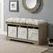 Pending - Walker Edison Bench Grey Wash Essential 42" Modern Farmhouse Entryway Storage Bench - Available in 2 Colours