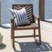 Pending - Walker Edison Chair Outdoor Chevron Rocking Chair - Available in 3 Colours