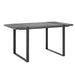 Pending - Walker Edison Charcoal Urban Blend 60" Industrial Metal Leg Wood Dining Table - Available in 2 Colours