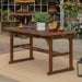Pending - Walker Edison Dark Brown Acacia Wood Outdoor Patio Butterfly Dining Table - Available in 2 Colours
