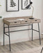 Pending - Walker Edison Desk Grey Wash Marvin 42" 3 Drawer Angled Front Desk - Available in 2 Colours