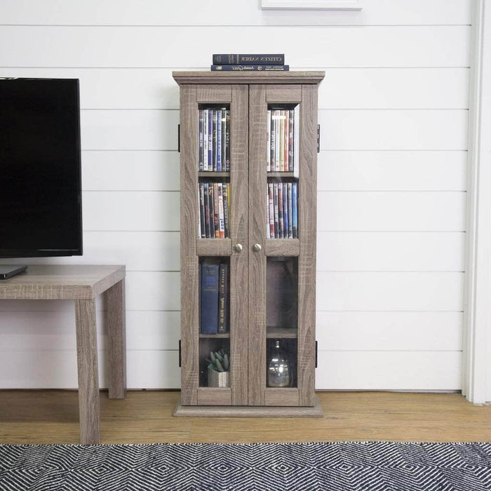 Pending - Walker Edison Driftwood 41" Wood Bookcase - Available in 4 Colours