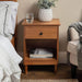 Pending - Walker Edison Nightstand Caramel Modern 1 Drawer Nightstand - Available in 3 Colours