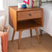 Pending - Walker Edison Nightstand Mid Century 1 Drawer Solid Wood Nightstand - Available in 2 Colours